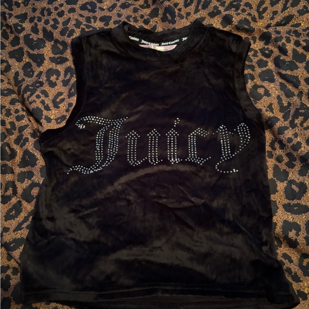 Juicy Couture Black Velvet Top